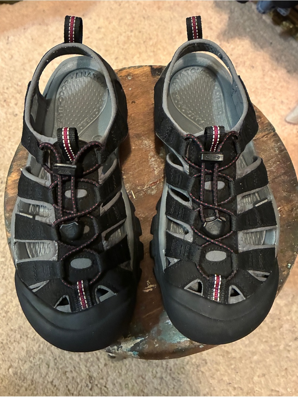 Keen Black and Gray Women's Closed-Toe Sandals
